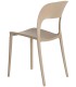 SILLLA MILA POLIPROPILENO BEIGE MDMHOGAR