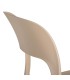 SILLLA MILA POLIPROPILENO BEIGE MDMHOGAR