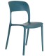 SILLA MILA POLIPROPILENO AZUL 