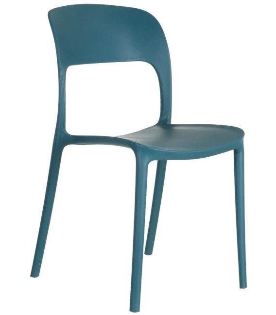 SILLA MILA POLIPROPILENO AZUL 