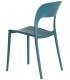 SILLA MILA POLIPROPILENO AZUL 