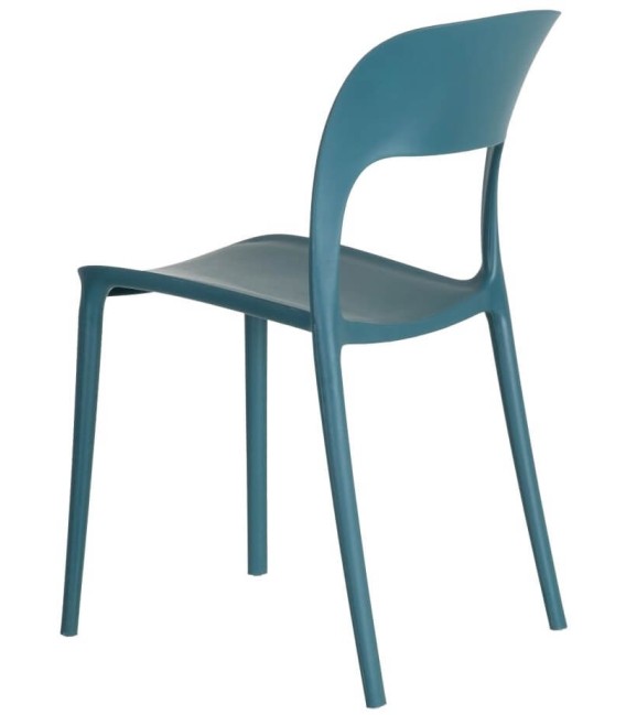 SILLA MILA POLIPROPILENO AZUL 