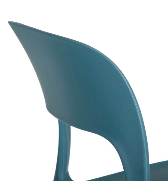 SILLA MILA POLIPROPILENO AZUL 