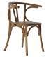SILLA  OLGA MADERA  DE OLMO  Y RATTAN
