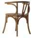 SILLA  OLGA MADERA  DE OLMO  Y RATTAN