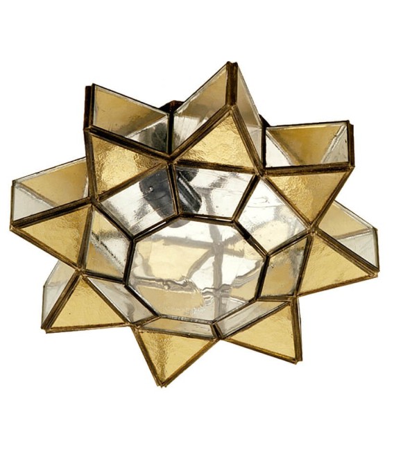 PLAFÓN ESTRELLA CRISTAL Y METAL