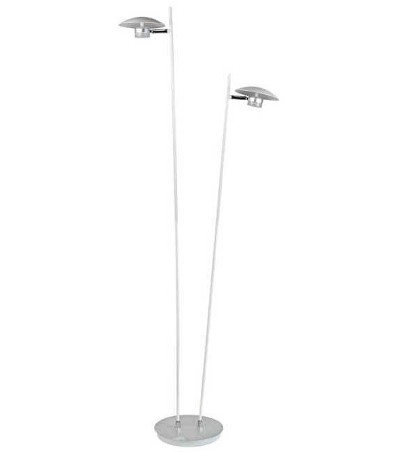 LÁMPARA DE PIE FASE PLATA