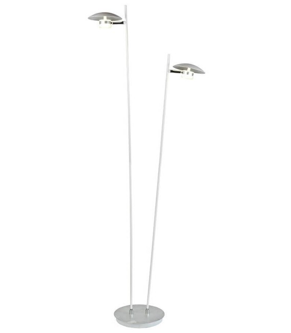 LÁMPARA DE PIE FASE PLATA