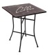 MESA DE COMEDOR VELADOR COFFE MADERA Y METAL 