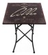 MESA DE COMEDOR VELADOR COFFE MADERA Y METAL 