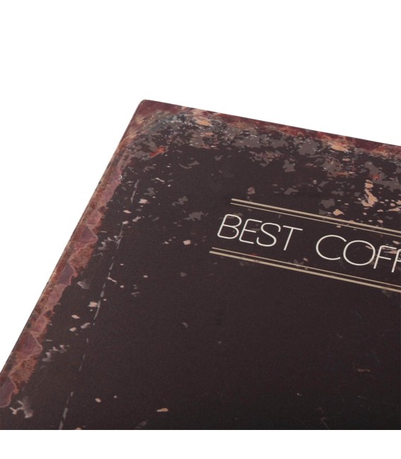 MESA DE COMEDOR VELADOR COFFE MADERA Y METAL 