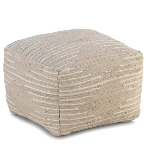 PUF CAIRO BEIGE ALGODÓN
