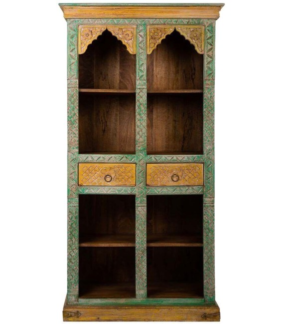 LIBRERÍA JAIFE MADERA PINTADA A MANO