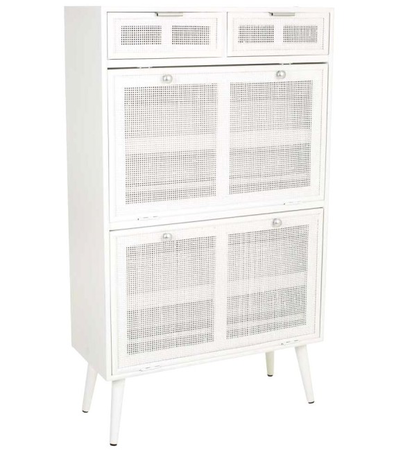 ZAPATERO OLGA BLANCO MADERA Y FIBRA