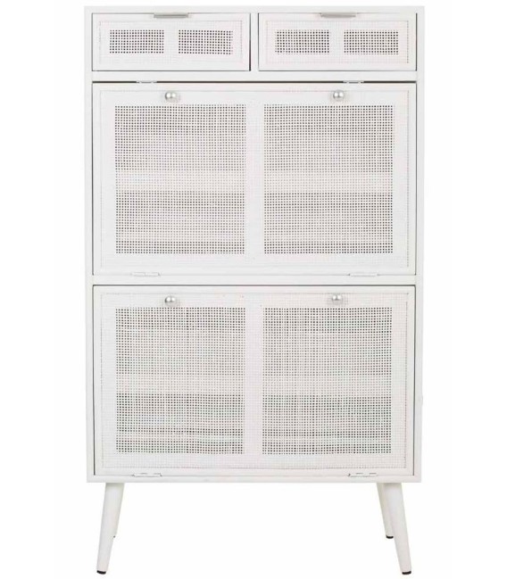 ZAPATERO OLGA BLANCO MADERA Y FIBRA