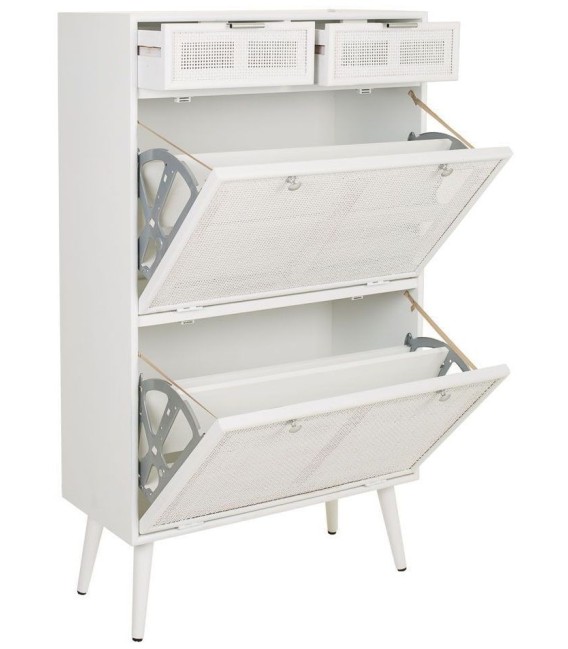 ZAPATERO OLGA BLANCO MADERA Y FIBRA