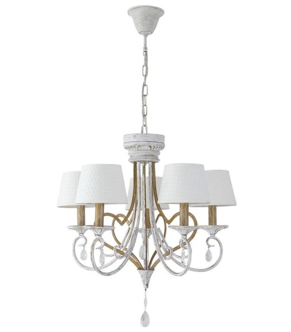 LÁMPARA MARIA LUISA TECHO METAL Y TEXTIL