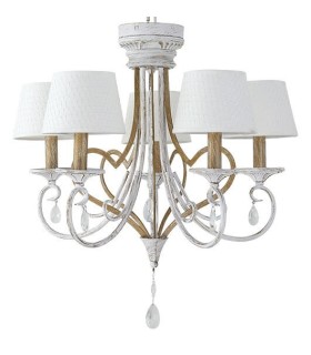 LÁMPARA MARIA LUISA TECHO METAL Y TEXTIL