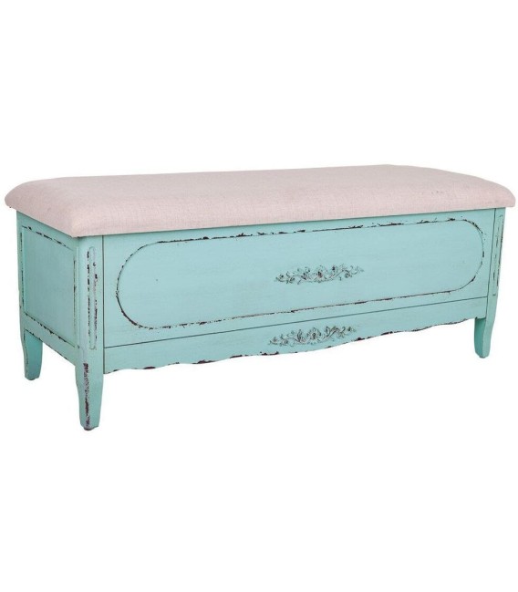 BANCO PIE DE CAMA CAIRO MADERA Y TEXTIL