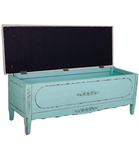 BANCO PIE DE CAMA CAIRO MADERA Y TEXTIL