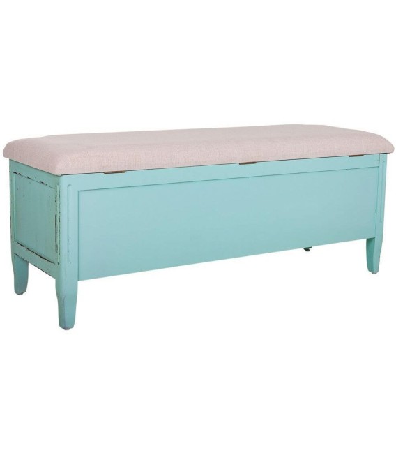 BANCO PIE DE CAMA CAIRO MADERA Y TEXTIL