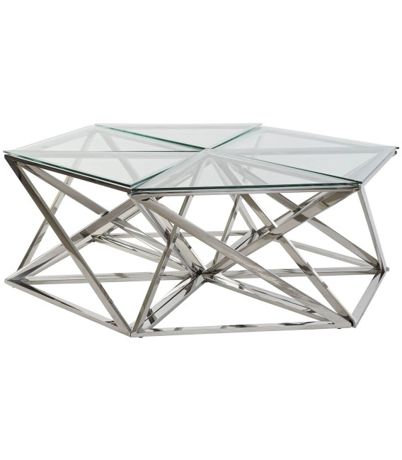 MESA DE CENTRO HEXAGON SET 6 PIEZAS