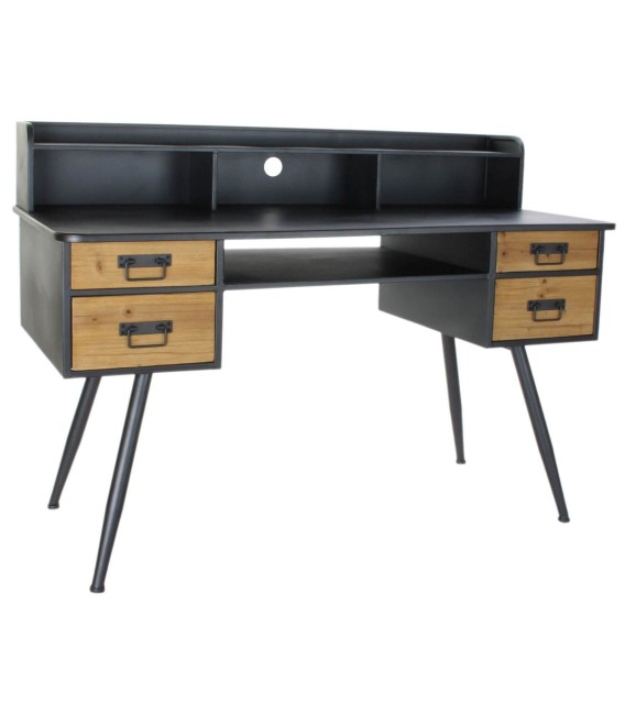 ESCRITORIO ALICE MADERA Y METAL 