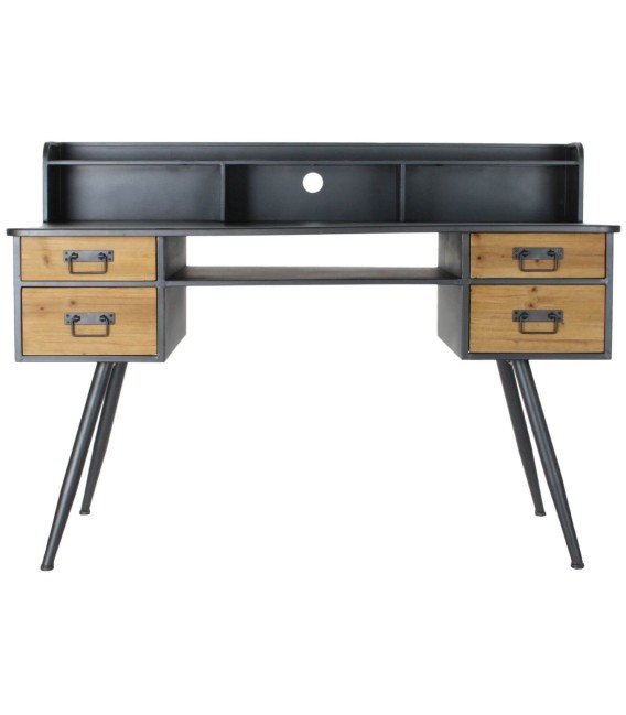 ESCRITORIO ALICE MADERA Y METAL 