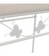BANQUETA FLORES FORJA BLANCA 