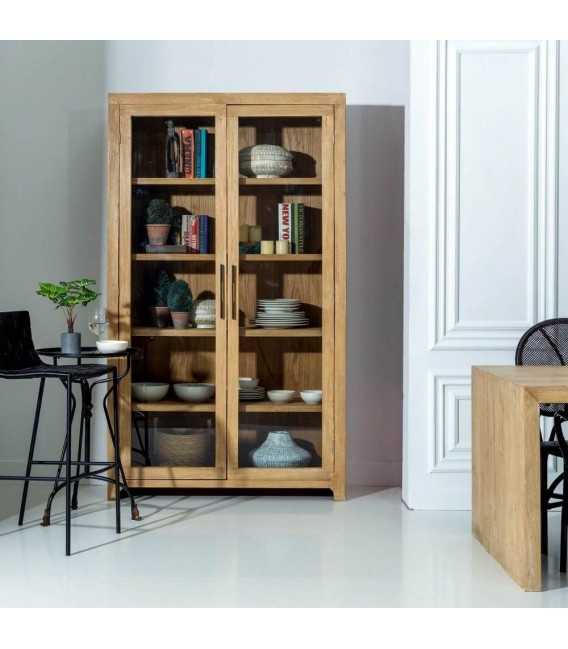 VITRINA LOMA MADERA OLMO