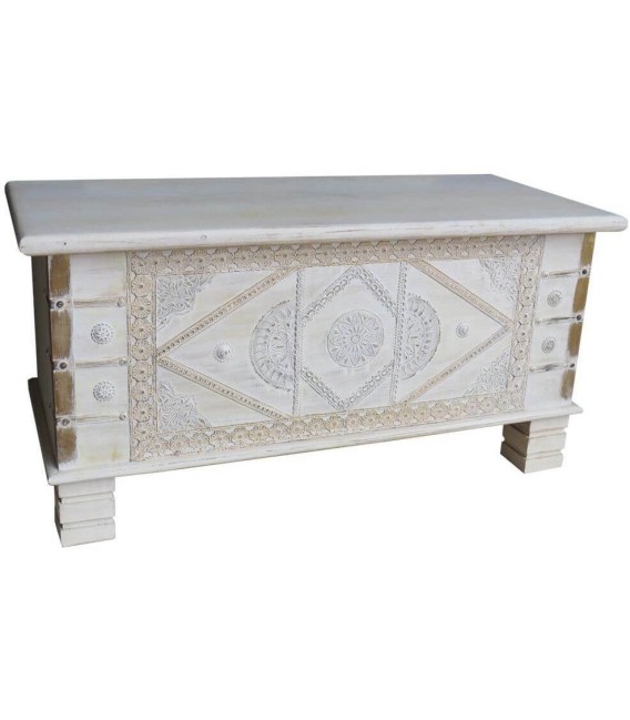 BAÚL CAIRO MADERA Y METAL 