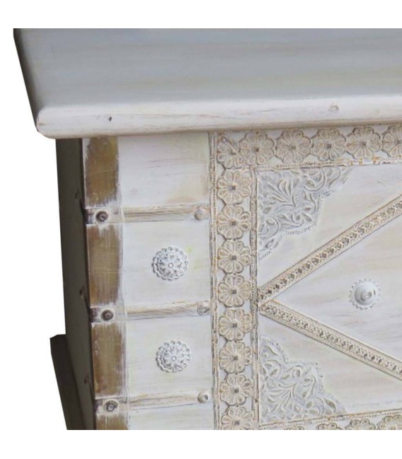 BAÚL CAIRO MADERA Y METAL 