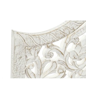 Cabecero 150 tallado blanco roto artesanal de estilo étnico2
