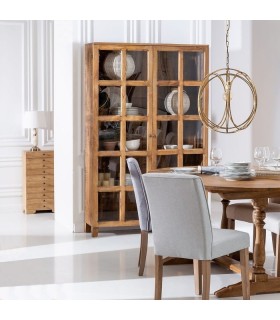 VITRINA ARAN MADERA DE MANGO 