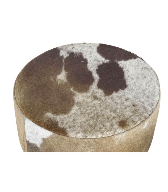 TABURETE CAVA MADERA Y PIEL