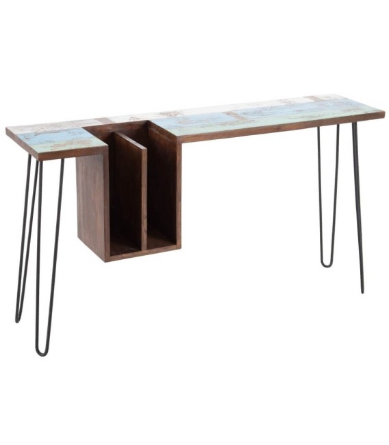 CONSOLA MAVERICK MADERA Y METAL
