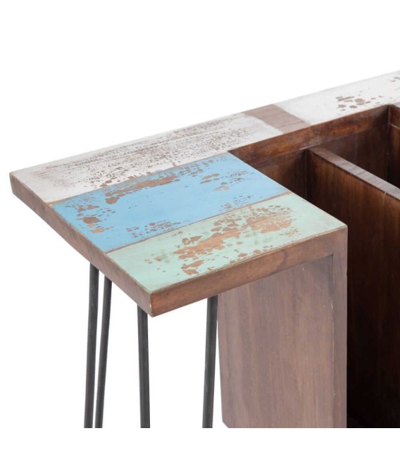 CONSOLA MAVERICK MADERA Y METAL