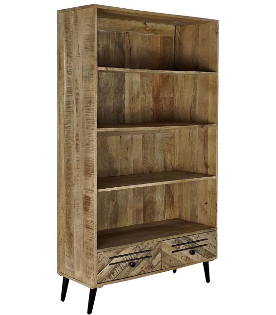 LIBRERÍA TALME MADERA MANGO Y METAL 