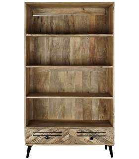 LIBRERÍA TALME MADERA MANGO Y METAL 