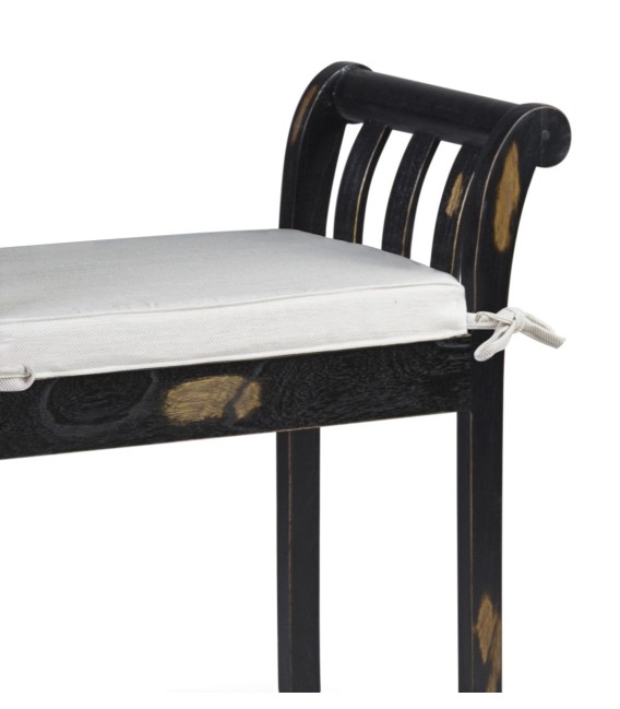 BANQUETA KIPAS NEGRO ROZADO