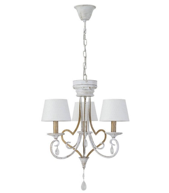 LÁMPARA MARIA LUISA 49 Ø TECHO METAL Y TEXTIL MDMHOGAR