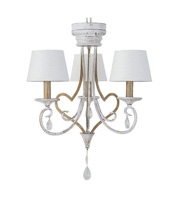 LÁMPARA MARIA LUISA 49 Ø TECHO METAL Y TEXTIL MDMHOGAR