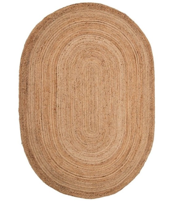 ALFOMBRA OVALADA CLARA YUTE MDMHOGAR