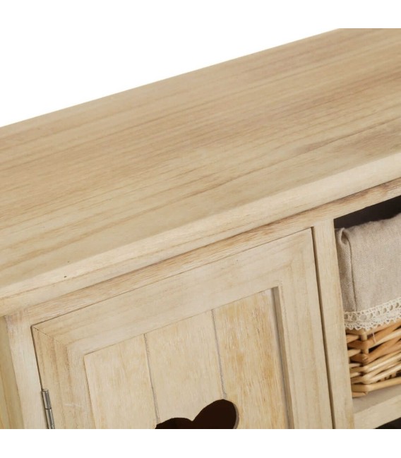 MUEBLE AUXILIAR CUORE CESTAS XL MADERA Y FIBRA