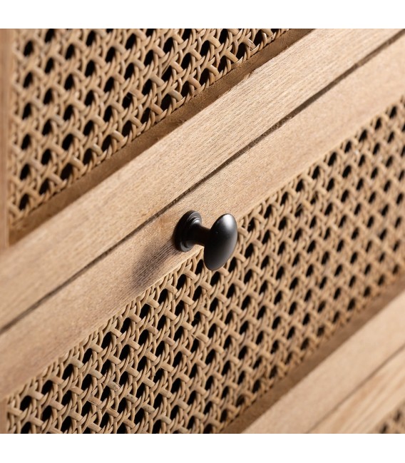 CÓMODA TEZEL MADERA Y METAL 