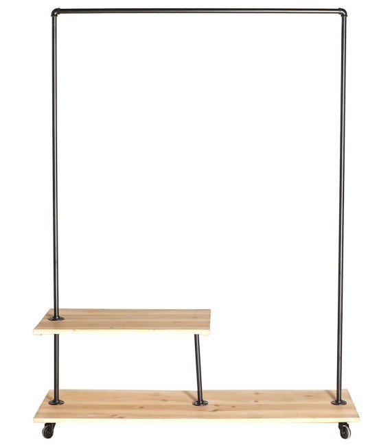 PERCHERO GUILLE MADERA Y METAL