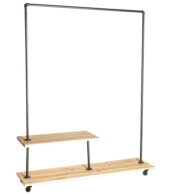 PERCHERO GUILLE MADERA Y METAL