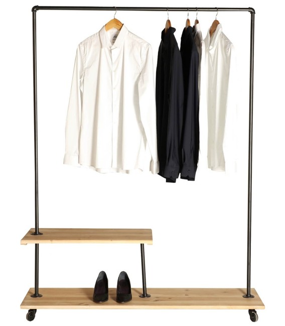 PERCHERO GUILLE MADERA Y METAL