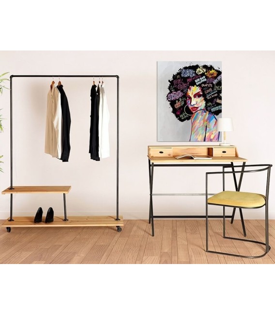 PERCHERO GUILLE MADERA Y METAL