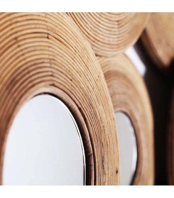 ESPEJO AUREOLA BAMBÚ